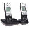 Радиотелефон Gigaset A415A DUO Black [DECT, GAP, ЖК, АОН, Caller ID, гр.связь, автоответчик, черный]