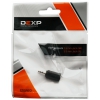 Переходник 2.5 mm Jack (M) - 3.5 mm Jack (F), DEXP [A25MF35JFBPl] Черный пластик, стерео