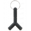 Переходник 3P 3.5 mm Jack (M) - 2x3.5 mm Jack (F), DEXP [A3P35JM2x35JFYB] Y Черный, no microphone