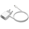Универсальное зарядное устройство Jet.A от сети 220В UC-S14 (2 USB-портa, 2.1А, встроенный кабель micro USB) Цвет - белый (UC-S14 White)