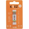 OTG USB Flash 16GB KREZ USB 2.0, бело-зеленая