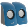 Колонки 2.0 Genius SP-U115 Blue [1,5 Вт, USB питание, цвет синий]