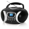 Аудиомагнитола BBK BX170BT черный/серебро