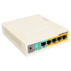 Коммутатор MikroTik CSS106-1G-4P-1S RB260GSP  with 5 Gigabit ports and SFP cage, SwOS, plastic case, PSU, POE-OUT