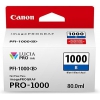 Картридж Canon PFI-1000 B для  IJ SFP PRO-1000 WFG. Синий. 80 мл. (0555C001)