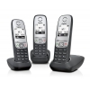 Р/Телефон Dect Gigaset A415 Trio черный/серебристый (труб. в компл.:3шт) АОН