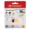 OTG USB Flash 16GB Transcend JETFLASH USB 2.0 (Gold)