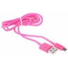 Кабель microUSB, Nobby (Connect, 2,1А, 1м, розовый)
