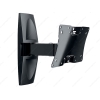 Кронштейн для ТВ Holder LCDS-5063 [19"-32"; Наклон 20°; Поворот 90°; До 30 кг; 65 мм от стены; Черный глянец]