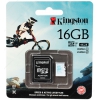 Память Kingston Action Camera (microSDHC) 16 Gb class UHS-l (U3) SDCAC/16GB + адаптер
