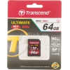 Флеш карта SDXC 64Gb Class10 Transcend TS64GSDXC10U1 BULK w/o adapter