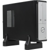 Minitower  Exegate <MI-206L> Silver&Black Mini-ITX  350W  (24+4пин)  <EX249483RUS>