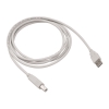 Кабель Buro Reversible USB A(m) USB B(m) 1.8м серый плоский