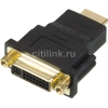 Переходник Buro DVI-I(f) HDMI (m) (HDMI-19M-DVI-I(F)-ADPT) черный