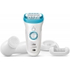 Эпилятор Braun 9549 скор.:2 насад.:3 от электр.сети от аккум. белый/бирюзовый
