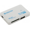 Defender Combo Tiny <83502> USB2.0  RSMMC/SDHC/microSDHC/MS(/PRO/Duo/M2) Card Reader/Writer+3portUSB2.0