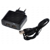 СЗУ DC jack 2,5 mm InterStep (2А, 2xUSB, Черный)