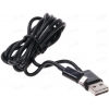 Кабель microUSB, Nobby (Comfort, 2,1А, USB-перевертыш, 1.2м, черный)