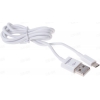 Кабель microUSB, Nobby (Connect, 2,1А, 1м, белый)
