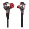 Наушники вкладыши Pioneer SE-CX9-S 1.2м серебристый/красный проводные (в ушной раковине)