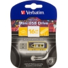 Флеш Диск Verbatim 16Gb Mini Cassette Edition 49399 USB2.0 желтый/рисунок