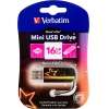 Флеш Диск Verbatim 16Gb Mini Neon Edition 49394 USB2.0 оранжевый/рисунок