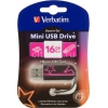 Флеш Диск Verbatim 16Gb Mini Neon Edition 49396 USB2.0 розовый/рисунок