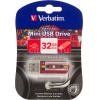 Флеш Диск Verbatim 32Gb Mini Cassette Edition 49392 USB2.0 красный/рисунок