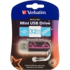 Флеш Диск Verbatim 32Gb Mini Neon Edition 49390 USB2.0 розовый/рисунок