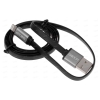 Кабель Apple 8 pin (M) - USB (M), 1м, DEXP [8UFSi100RevW] Реверсивный; Металл; 2А; Плоская форма; Черный