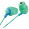 Наушники JVC Marshmallow HA-FX32-G [вставные (затычки), закрытые, 8-20000 Гц, каб. 1.2м, разъем 3.5мм, зеленые]