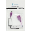 OTG Кабель microUSB, Solomon (0,22м, Фиолетовый)