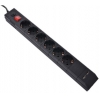 Сетевой фильтр Buro BU-SP3_USB/B 3м (6 розеток) черный 2 порта USB (2 x 1A)