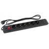 Сетевой фильтр Buro BU-SP5_USB/B 5м (6 розеток) черный 2 порта USB (2 x 1A)