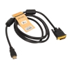 Кабель HDMI to DVI-D (19M -25M) 2м, 2 фильтра, TV-COM, <LCG135F-1.8M>