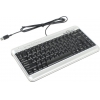 Клавиатура A4Tech X-Slim Mini Keyboard KLS-5 <Silver&Black> <USB>  87КЛ+7КЛ М/Мед