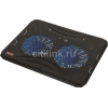 Подставка для ноутбука Buro BU-LCP156-B214 15.6"358x270x21мм 1xUSB 2x 140ммFAN 597г металлическая сетка/пластик черный