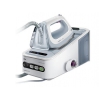 Утюг с парогенератором Braun IS 5055 WH, 2400Вт, подошва Saphir 3D BackGlide, подача пара 120г/мин, режим Эко, автооткл, противокапля, белый/серый (0128781606)