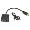 Кабель-адаптер HDMI M-->VGA 15F+Audio ORIENT C100, для подкл.монитора/проектора к выходу HDMI, аудиокабель в комплекте (30100)