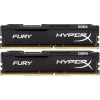 Память DIMM DDR4 8192MBx2 PC19200 2400MHz Kingston HyperX Fury Black CL15 [HX424C15FBK2/16]