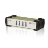 KVM-переключатель PS2 USB VGA 4PORT W/CAB CS84U-AT ATEN КВМ Переключатель/Switch ATEN {CS84U-AT} VGA/SVGA+KBD+MOUSE, 1> 4 блока/порта/port PS2/USB, c KVM-шнурами PS2 USB 2х1.2+2х1.8 м., (KVM=монитор+клав.+мышь;DDC2B)