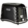 Тостер DeLonghi CTJ 2003.BK [ 900 Вт, отделений 2 , тостов 2 , управление механическое, разморозка, подогрев ] черный