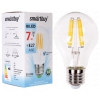 Лампа светодиодная Smartbuy A60 Filament [7Вт, E27, 4000К белый свет, 580 лм]