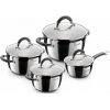 Набор посуды Rondell RDS-040 Flamme [кастрюля: 5,7л, 3,2л, 2,3л, ковш: 1,3л, нержавеющая сталь, индукция]