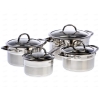Набор посуды Rondell RDS-389 Creative [кастрюля: 5,4л, 3,1л, 2,2л, ковш: 1,5л, нержавеющая сталь, индукция]