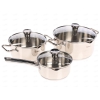 Набор посуды Tefal A705S374 Duetto [кастрюля: 4,7л, 2,7л, ковш: 1,2л, нержавеющая сталь, индукция]