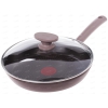Сковорода Tefal 04147926 Tendance Chocolate [диаметр: 26 см, штампованный алюминий, антипригарное покрытие, крышка]