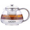 Чайник заварочный Galaxy GL9350 [0,5л, стекло/нерж. сталь, мерная ложка в комплекте]