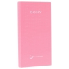 Портативный аккумулятор 5000 mAh Sony (micro USB кабель, розовый)