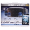 Галогеновая лампа ClearLight 12 В, H3, 60/55 Вт, XenonVision 6000 K , белый свет с голубым оттенком [комплект 2 шт]